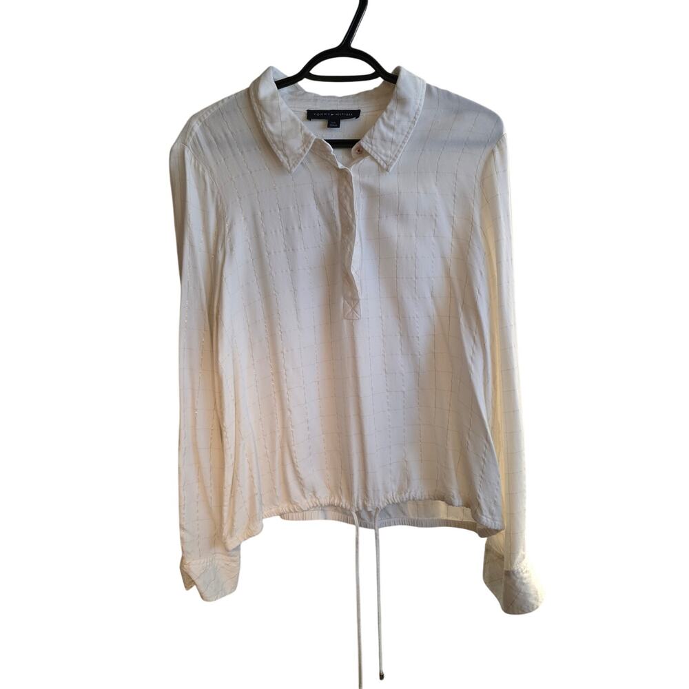 3/$15 Women's Tommy Hilfiger Long Sleeve Button Up Blouse Large